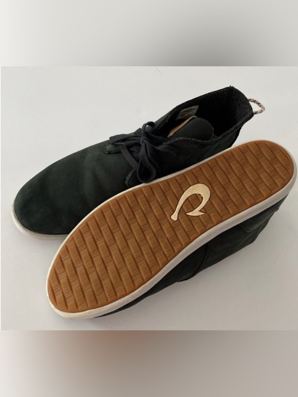 OluKai Men’s Shoes Hawaiiloa Manu Ihu Chukka Boots Black size 12 - Picture 12 of 13